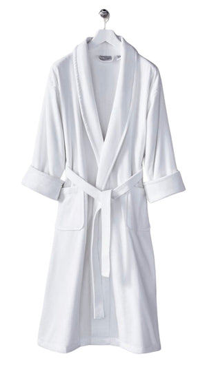 Open image in slideshow, Traditional Hotel Collection Spa Bath Robe Velour by 1 Concier/TY Group/Harbor Linen
