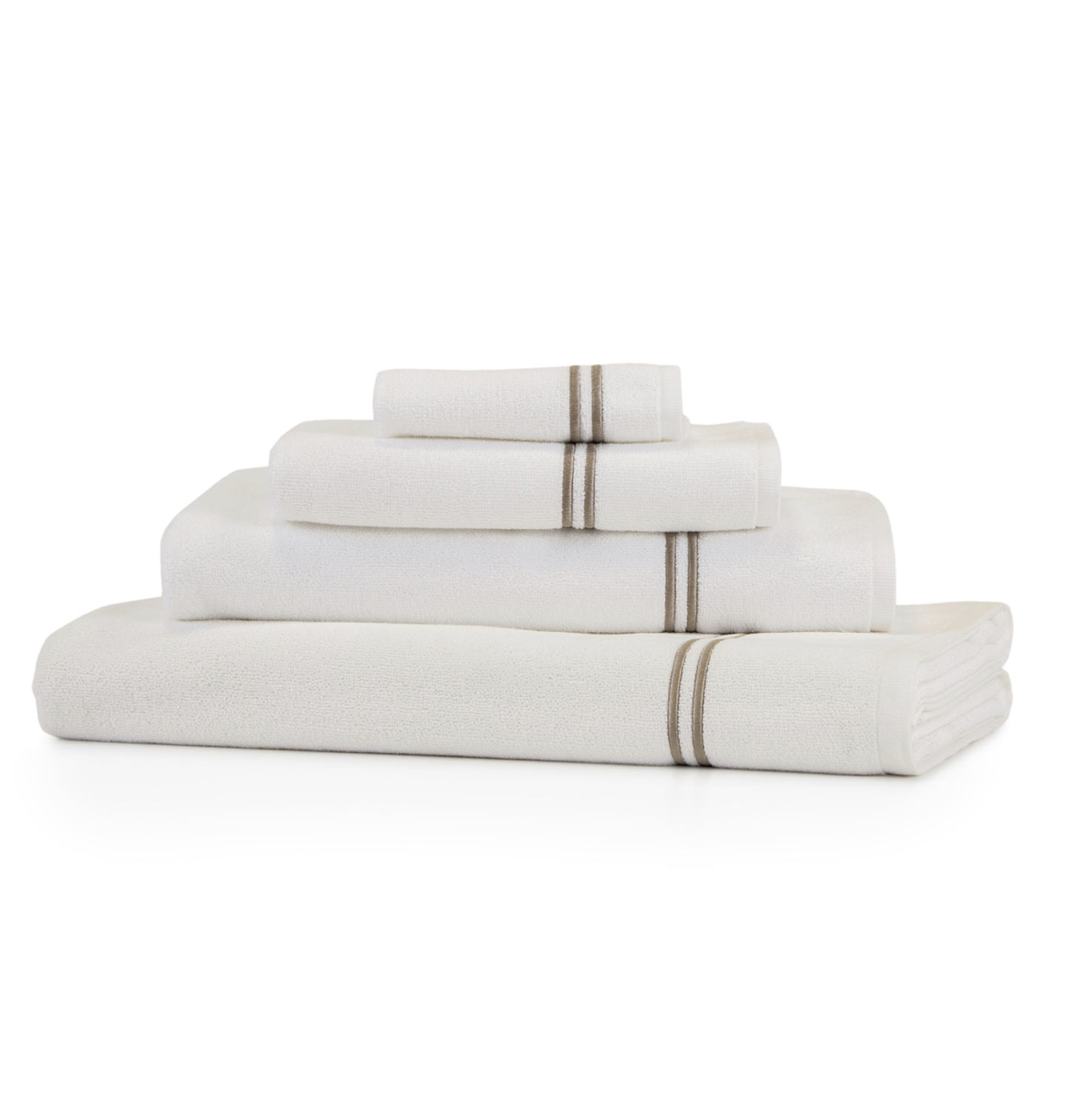 Frette Simple Border Bath Towel - White