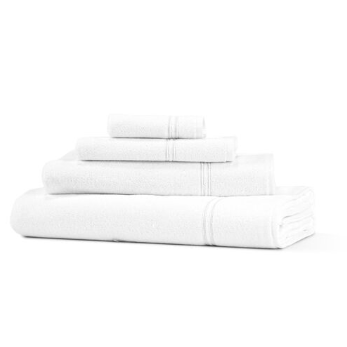 Frette One Bourdon Bath Towel in White/Sepia, Cotton | Made in Portugal