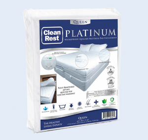 Open image in slideshow, CleanRest PLATINUM Encasing Mattress Pad
